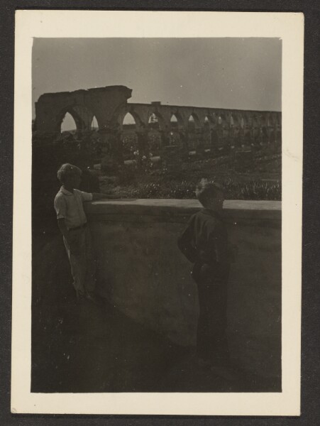 Louis Fleckenstein, [Children at Ruins]