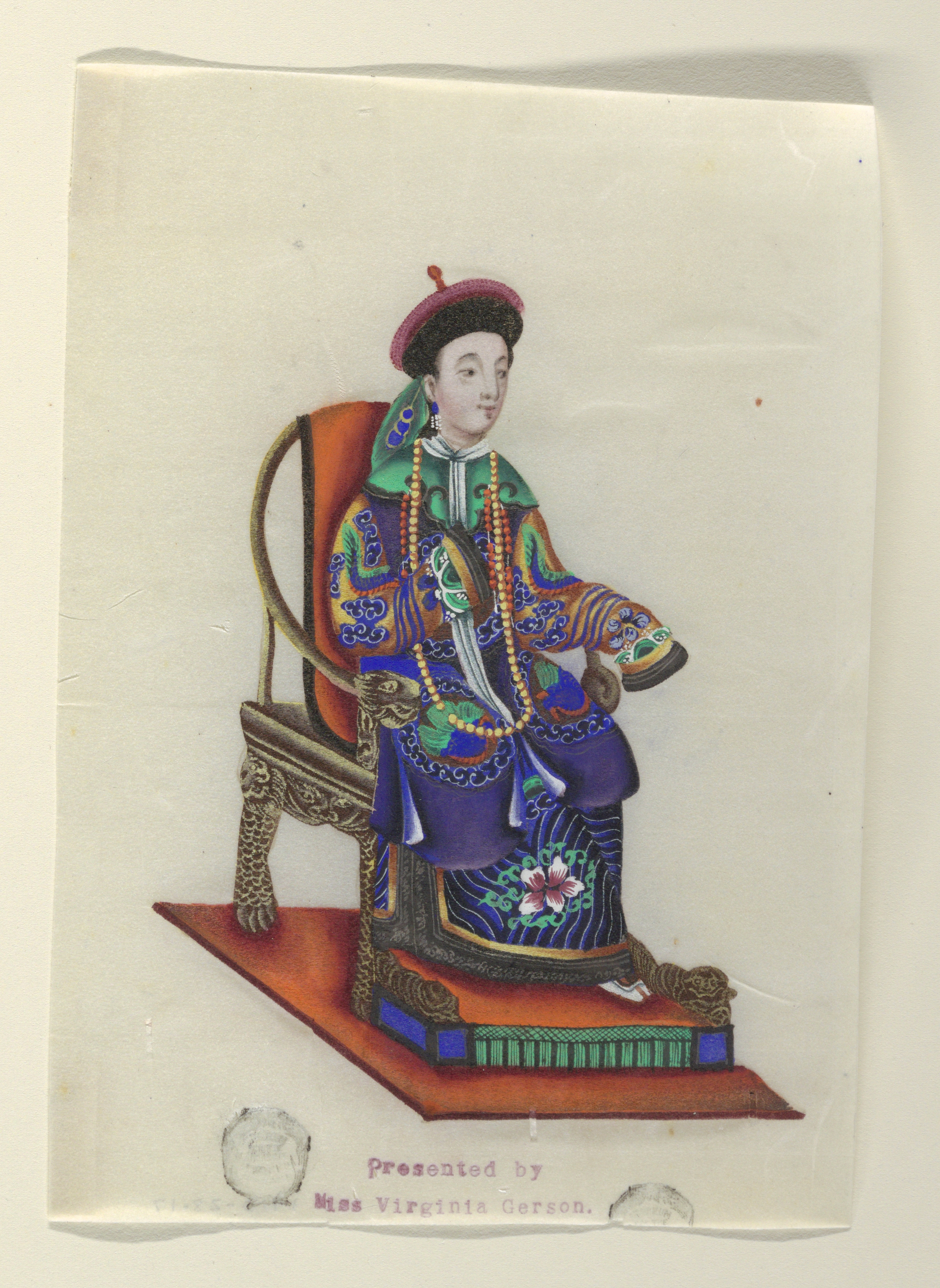 Unknown artist, Seated Lady
