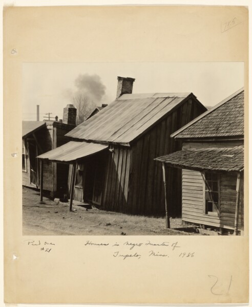 Walker Evans, Houses in Negro Quarter of Tupelo, Mississippi