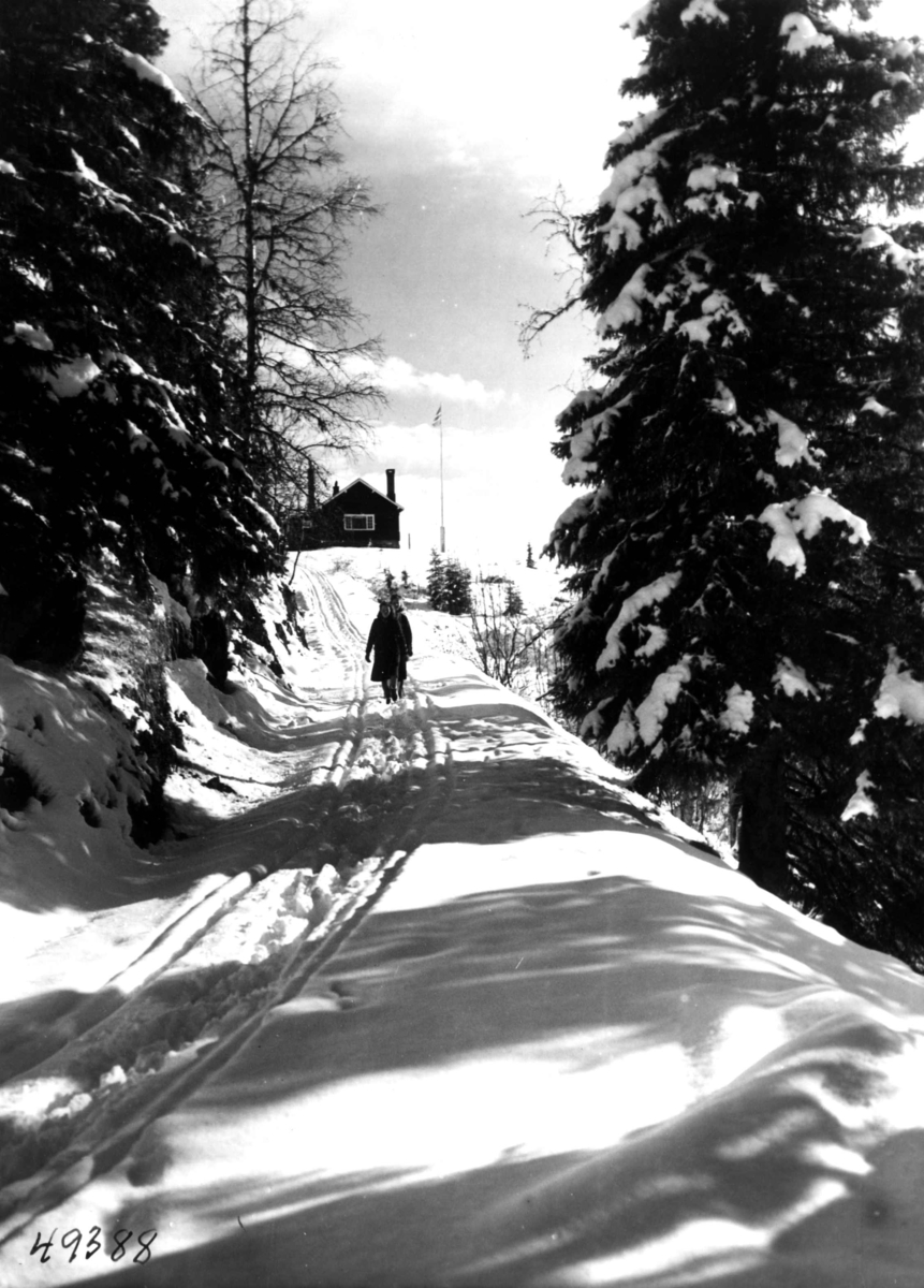 Anders Beer Wilse, Granstolen, sno, vinter.
