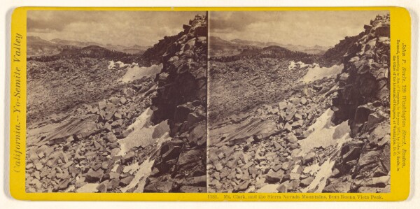 John P. Soule, Mt. Clark, and the Sierra Nevada Mountains, from Buena Vista Peak.