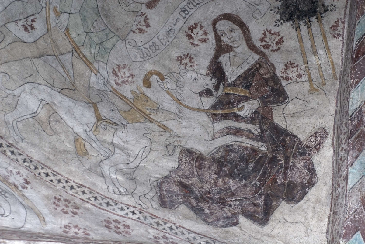 Bengt Backlund, Kalkmålning i Almunge kyrka, Uppland 2009