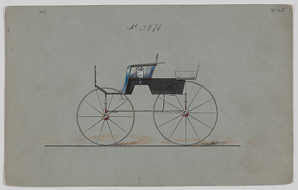 Brewster & Co., Design for 4 seat Phaeton, no top, no. 3970