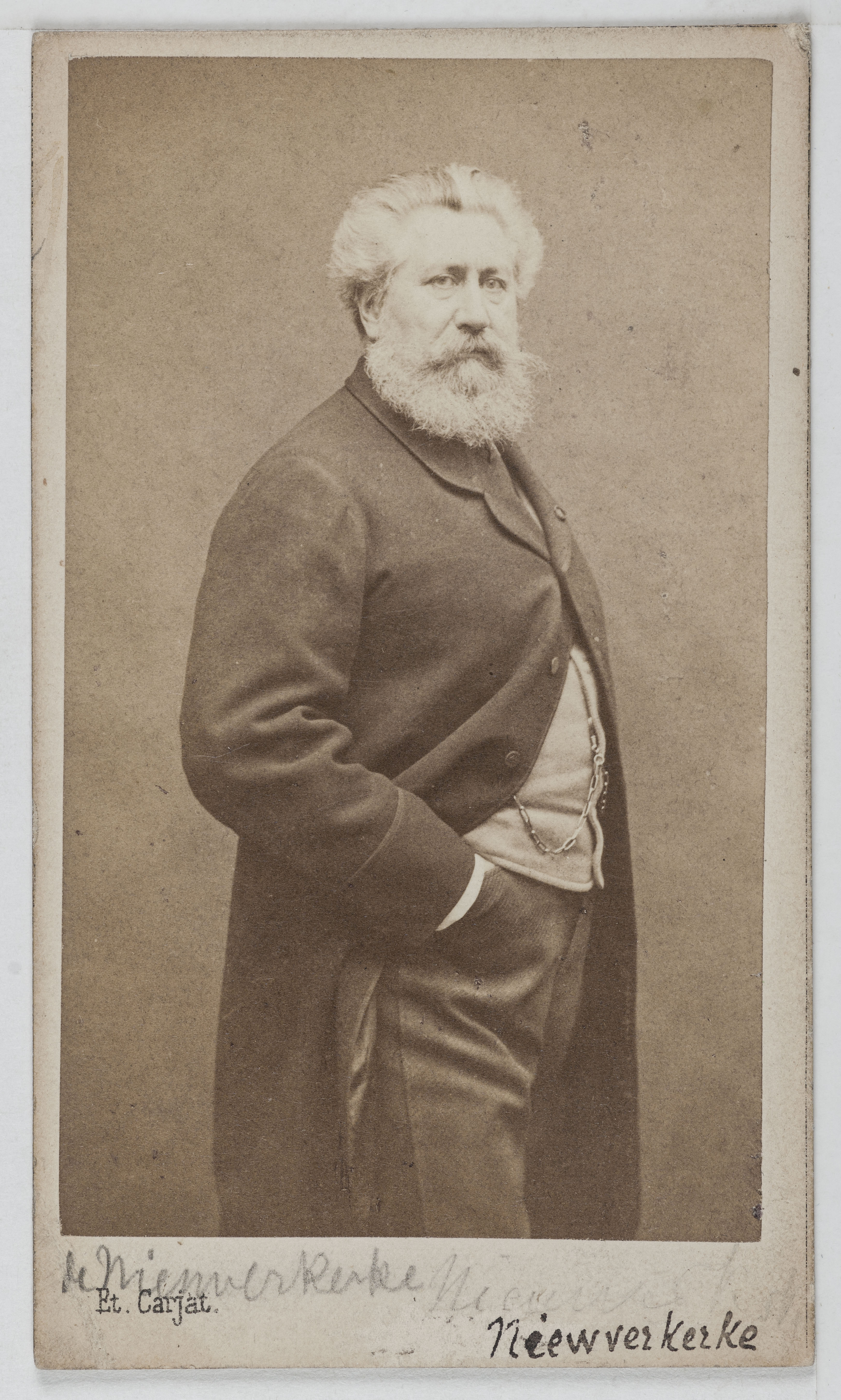 Carjat & Cie, Portrait d'Émilien de Nieuwerkerke, sculpteur, surintendant des Beaux-arts et haut fonctionnaire.