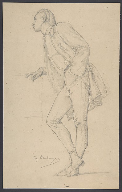Anonymous, French, 19th century, Figure of a Man Standing