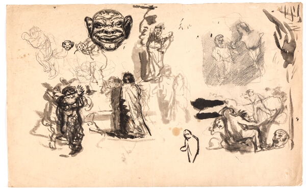 Oluf Hartmann, Figur- og kompositionsstudier
