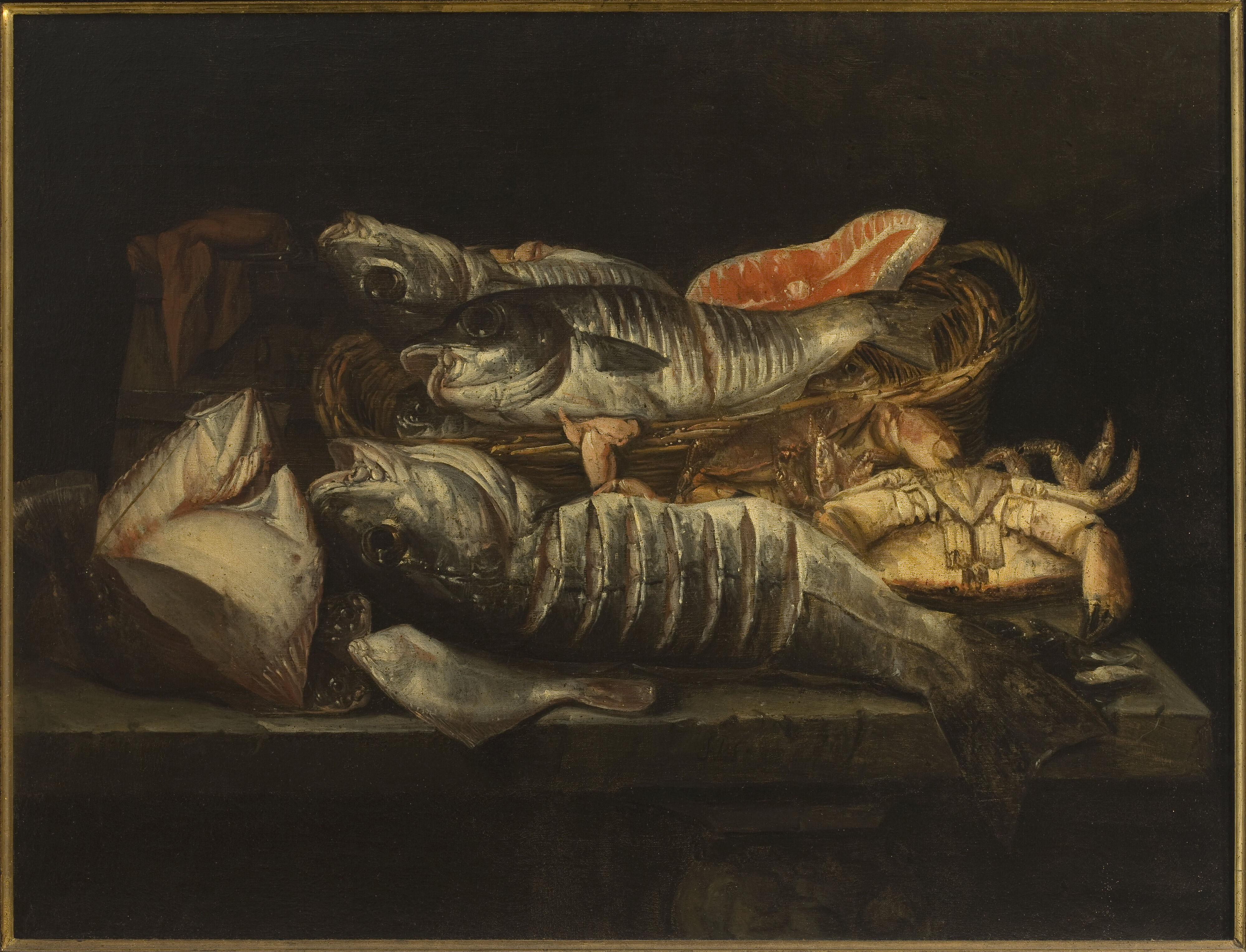 Abraham van Beijeren, Still Life with Fish and Crustaceans on a Table