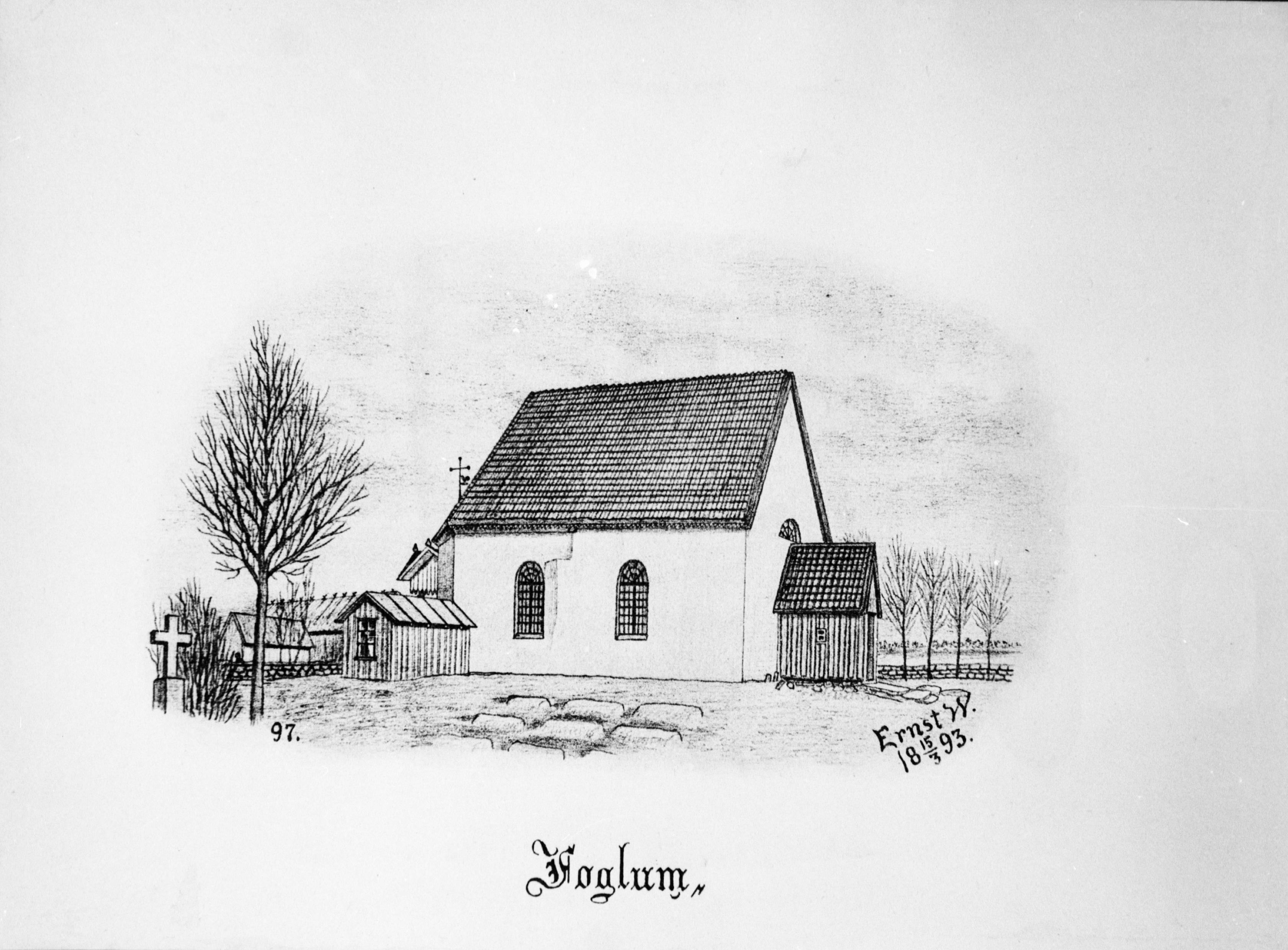 Olle Hellström, Fåglums kyrka