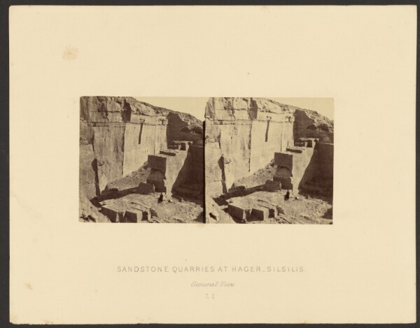 Francis Frith, Sandstone Quarries at Hager Silsilis: General View