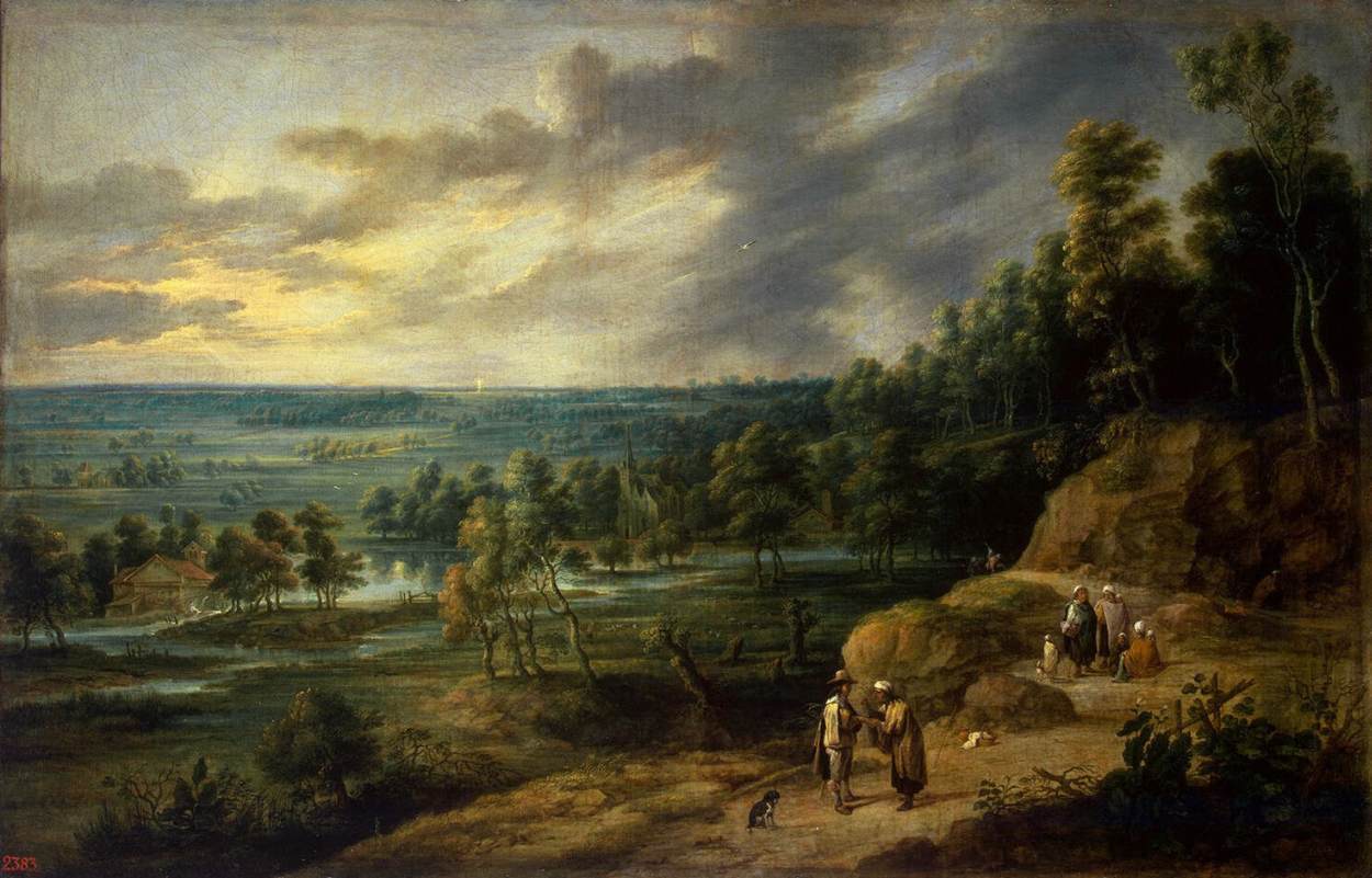 Lucas van Uden, Landscape with a Fortune-Teller