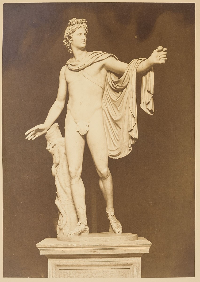 Fratelli Alinari, Apoll von Belvedere, Vatikanische Museen, Antikensammlungen, Rom