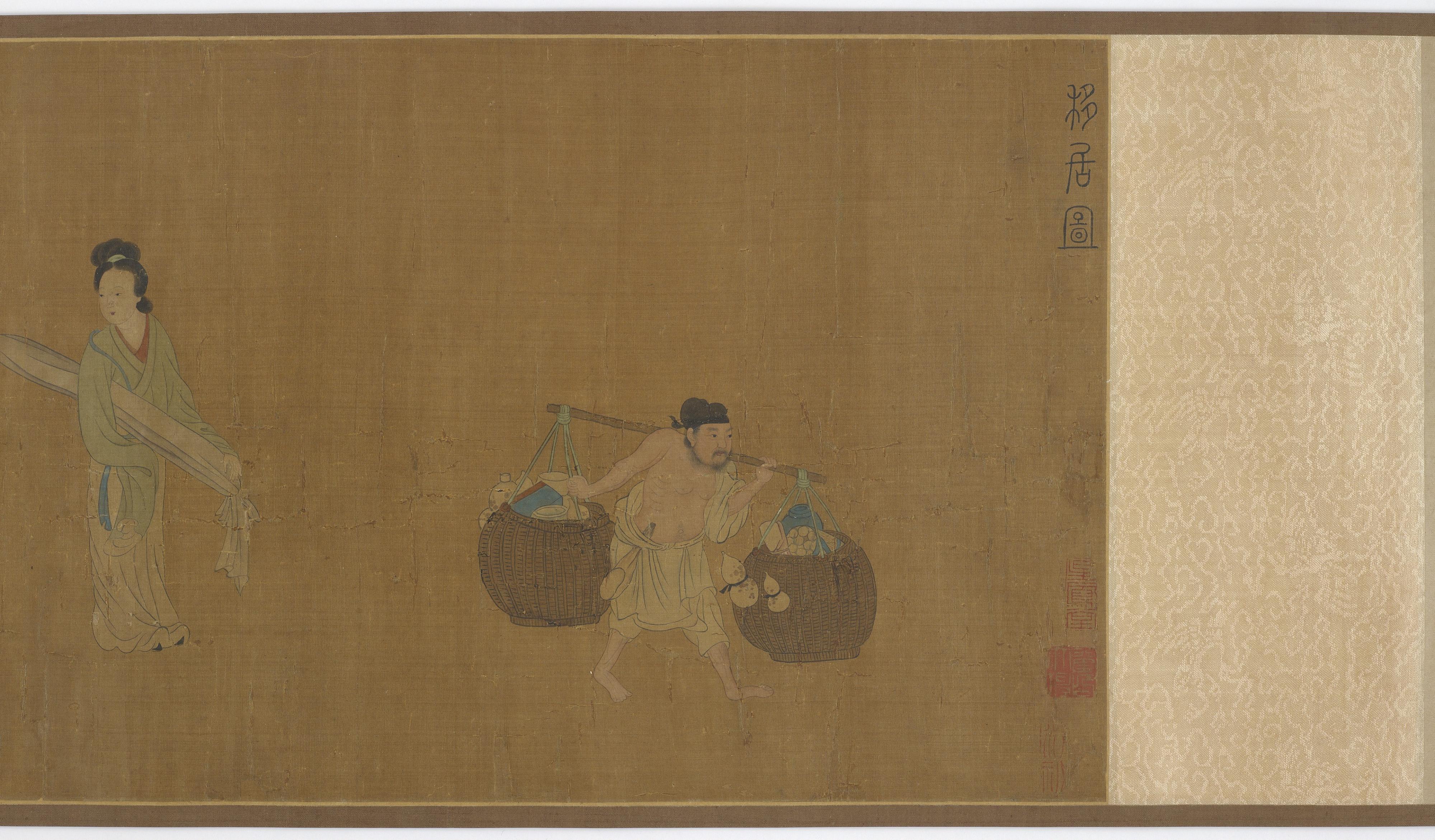 Formerly attributed to Qian Xuan, Ge Hong moving house