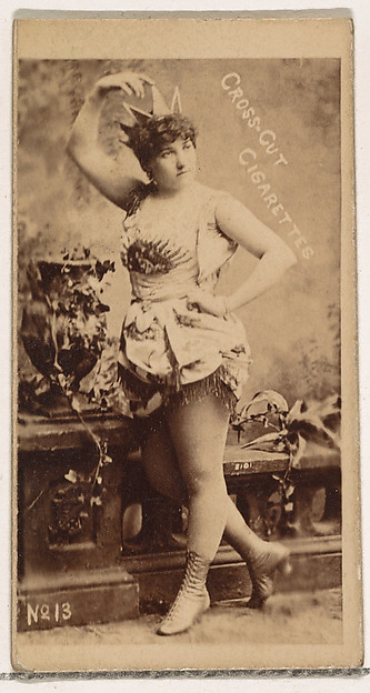 W. Duke, Sons & Co., Card Number 13, from the Actors and Actresses series (N145-1) issued by Duke Sons & Co. to promote Cross Cut Cigarettes