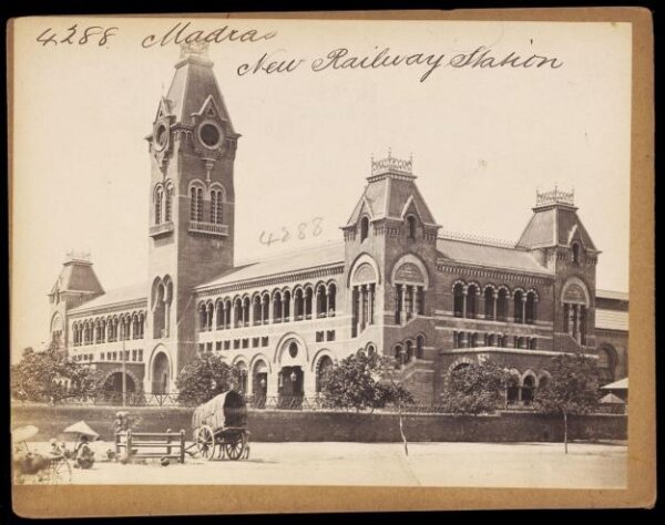 Francis Frith, Madras.  New Railway Station
