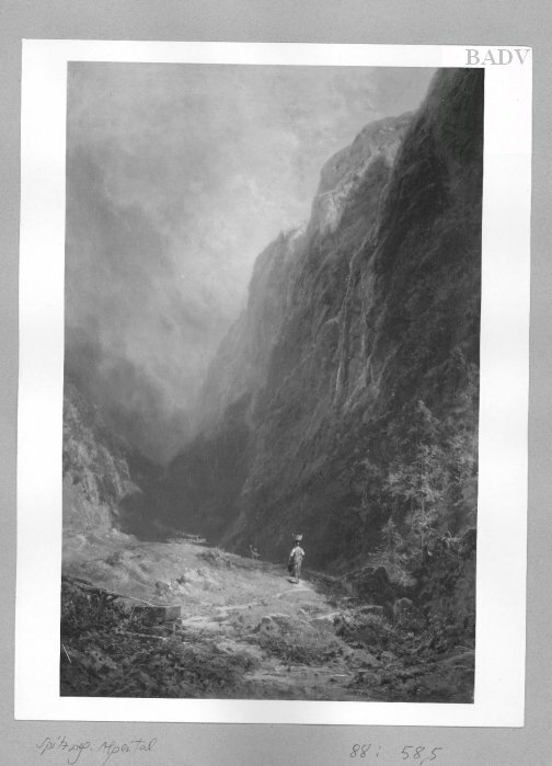 Carl Spitzweg, Berglandschaft mit Sennerin