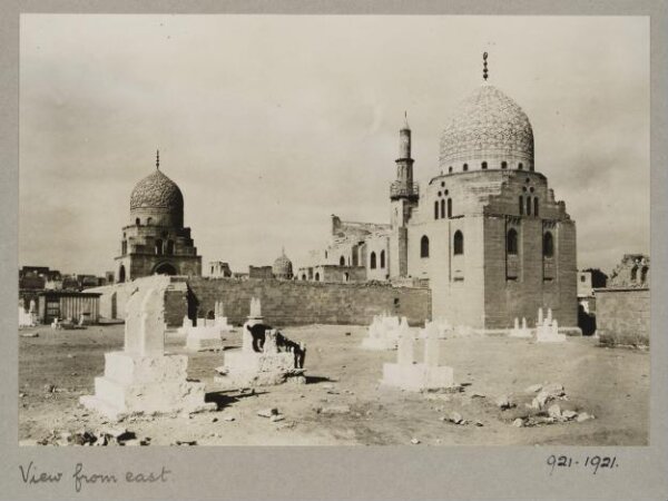 K.A.C. Creswell, View from east over the funerary khanqah of Mamluk Sultan al-Ashraf Barsbay, Cairo
