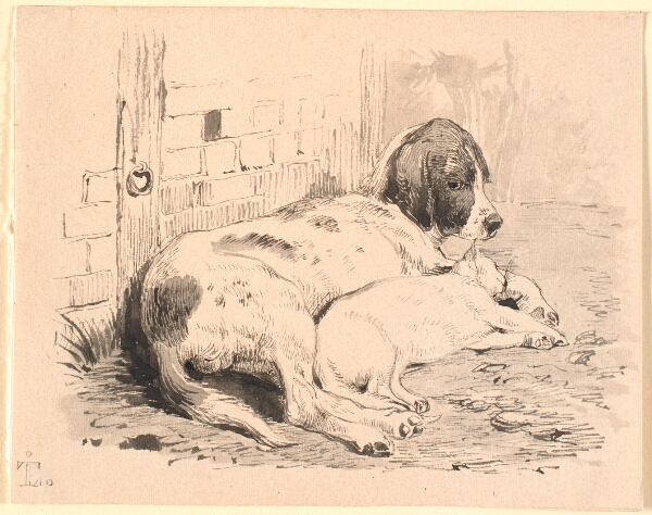 Johan Thomas Lundbye, De to venner