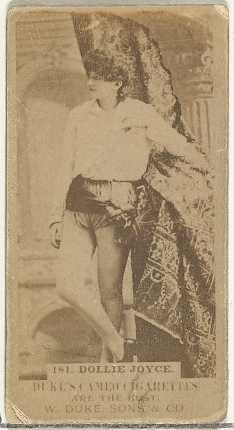 W. Duke, Sons & Co., Card Number 181, Dollie Joyce, from the Actors and Actresses series (N145-5) issued by Duke Sons & Co. to promote Cameo Cigarettes
