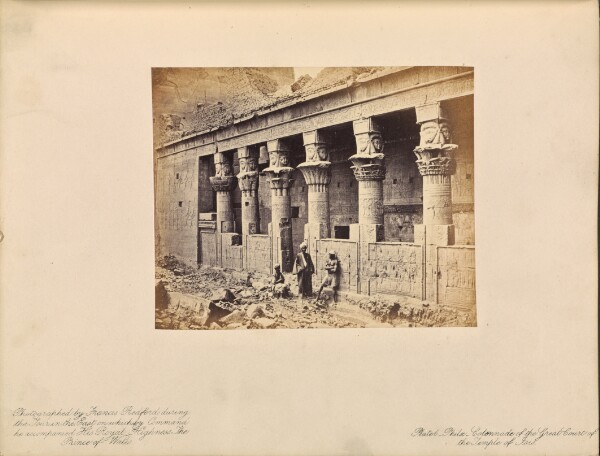 Francis Bedford, Colonnade of the Great Court of the Temple of Isis