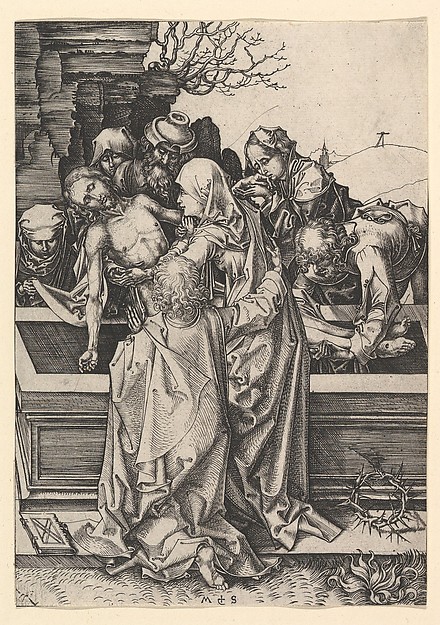 Martin Schongauer, The Entombment of Christ