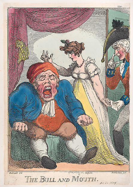 Thomas Rowlandson, The Bull and Mouth