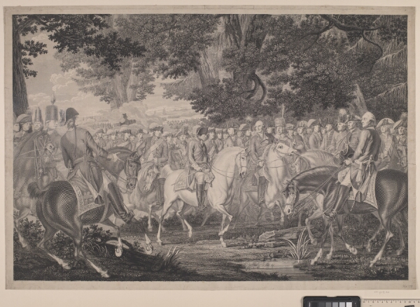 J.F. Clemens, Frederik d. Store rider hjem efter en revy ved Potsdam