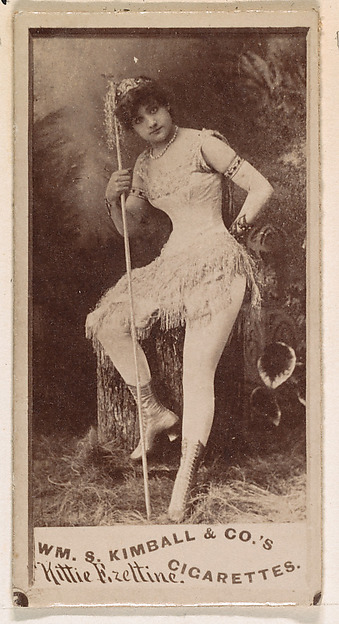 William S. Kimball & Company, Kittie Fizeltine, from the Actresses series (N203) issued by Wm. S. Kimball & Co.