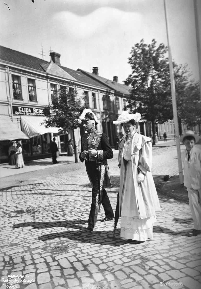 Anders Beer Wilse, Prot: Trondhjem - Engelsk Gesant Sir Herbert 1906