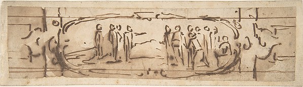 Jacques Callot, Drawing for a Cartouche