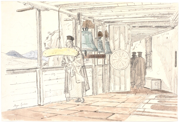 Martinus Rørbye, Klostersvalegang med klokker