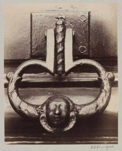 Atget, Jean-Eugène-Auguste, Door Knocker, Paris, France