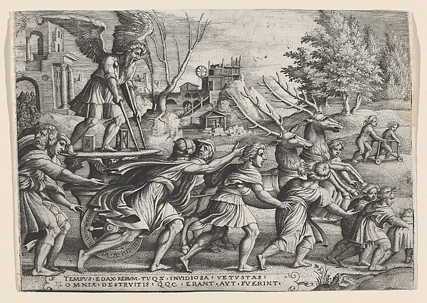 Georg Pencz, The Triumph of Time on Fame, from "The Triumphs of Petrarch"