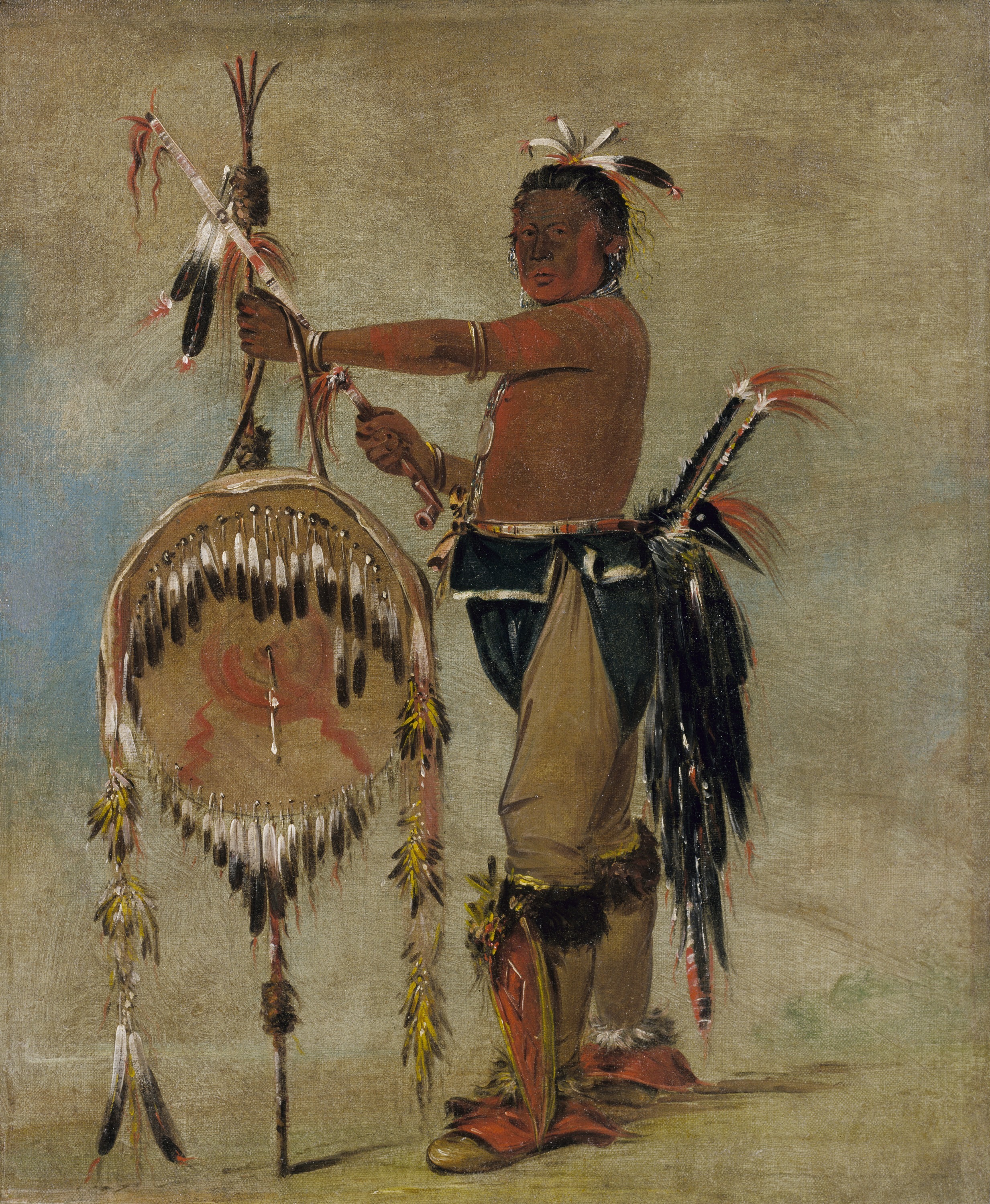 George Catlin, Pash-ee-pa-hó, Little Stabbing Chief, a Venerable Sauk Chief