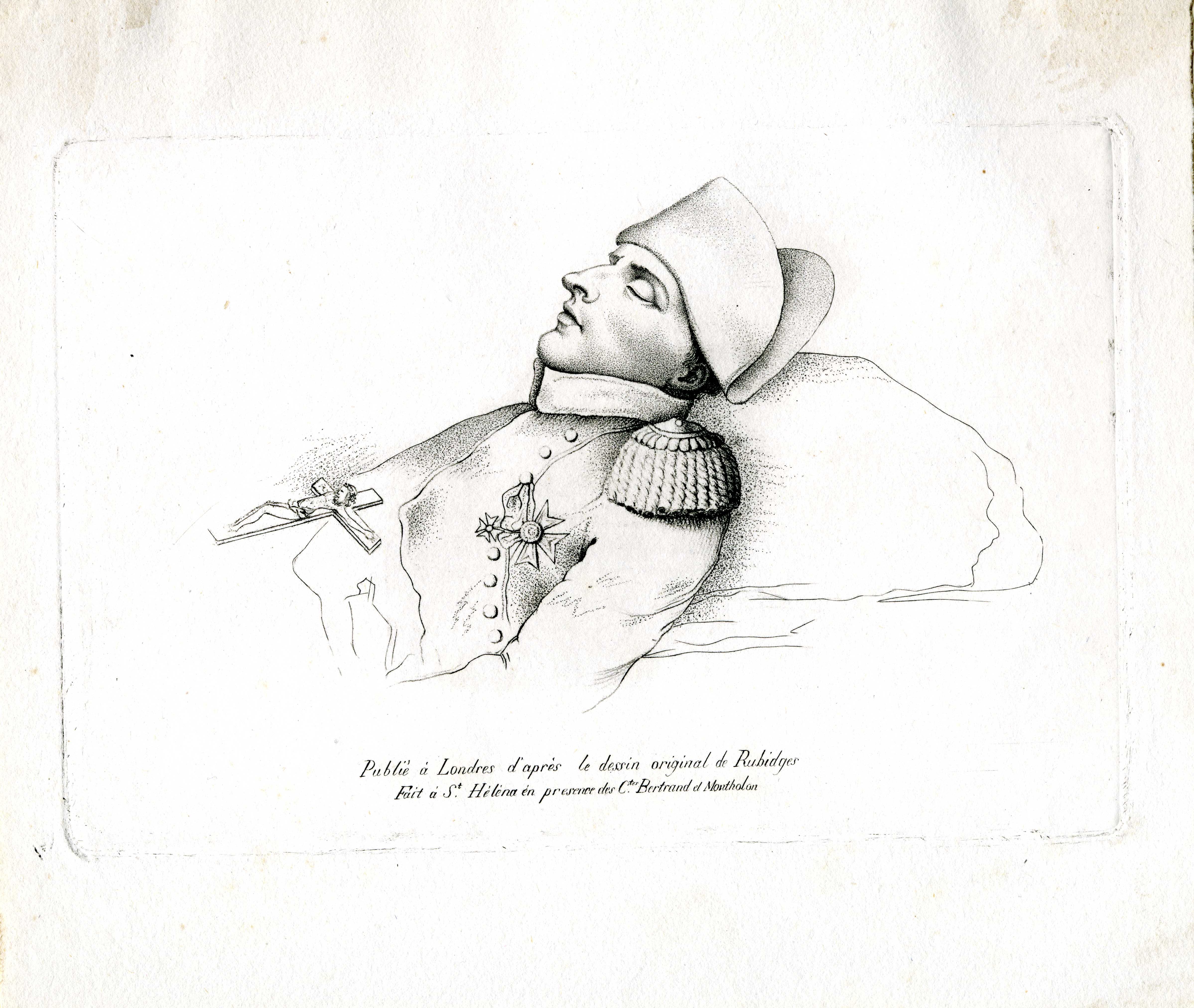 Joseph William Rubidge, Grafik 'Napoleon auf dem Totenbett'