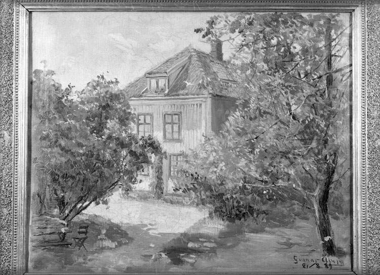 Maria Lundbäck, "Uddevalla. Tavla av Gunnar Åberg. "Margretelund." enligt uppgift från fotografen