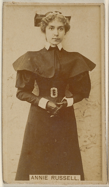 Allen & Ginter, Annie Russell, from the Actors and Actresses series (N45, Type 8) for Virginia Brights Cigarettes