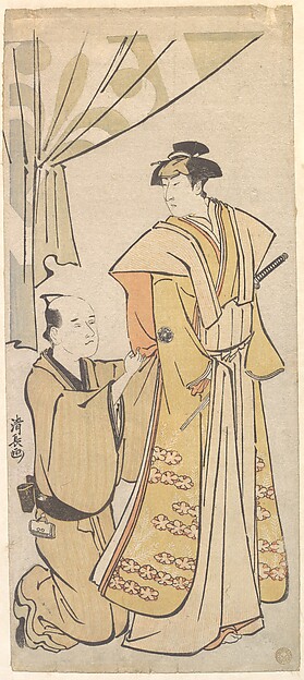 Torii Kiyonaga, The Actor Nakamura Rikō I with an Attendant