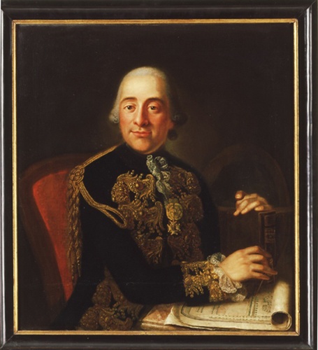 Johann Konrad Schleehauf, Christoph Dionysius von Seeger, Intendant der Hohen Carlsschule