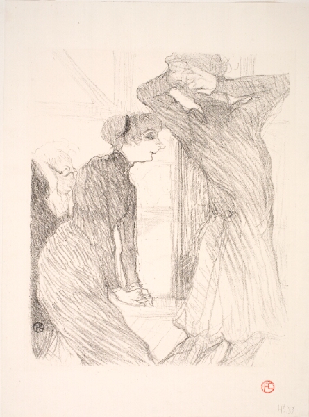 Henri de Toulouse-Lautrec, Lugné Poë et Berthe Bady dans Au-dassus des Forces Humaines