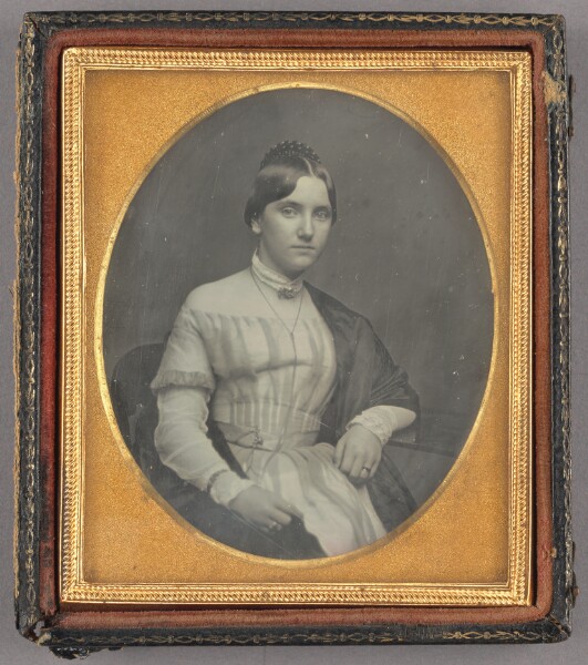Unknown, [Portrait of an Seated, Unidentified Married Woman]