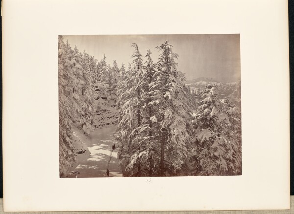 Samuel Bourne, Simla in Winter; View from the South Verandah of Talbot House