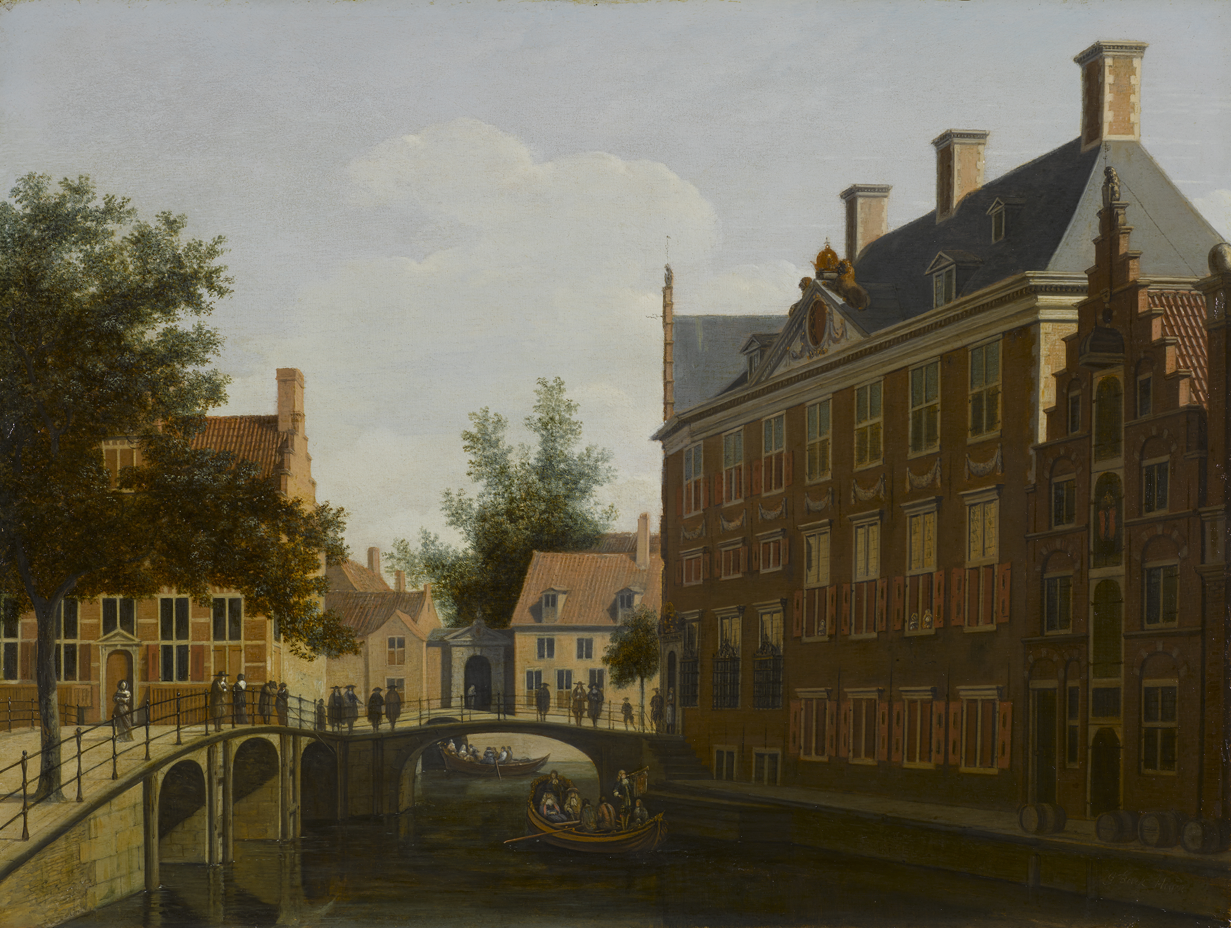 Gerrit Adriaenszoon Berckheyde, The Oude Zijds Herenlogement (gentlemen's hotel) in Amsterdam