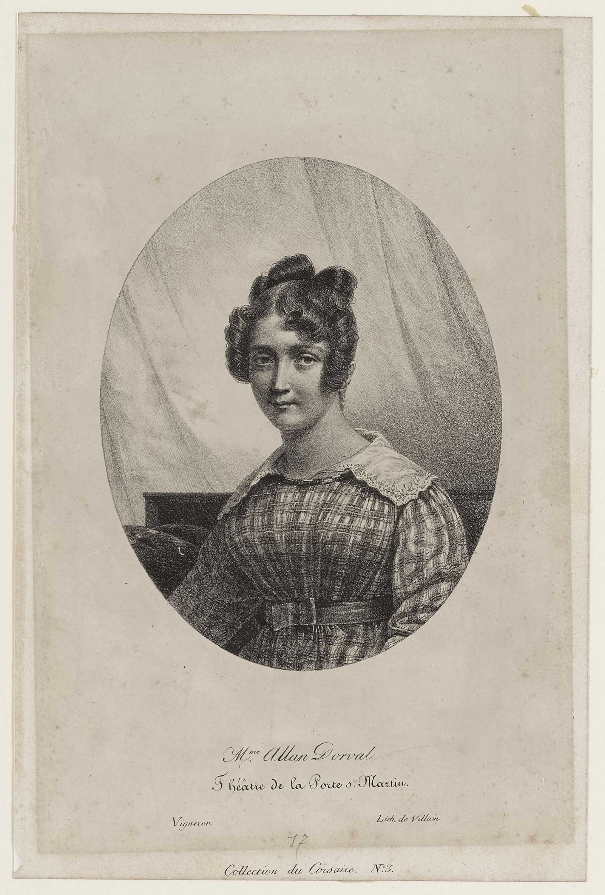 Pierre Roch Vigneron, Mme Allan Dorval - Théâtre de la Porte St Martin