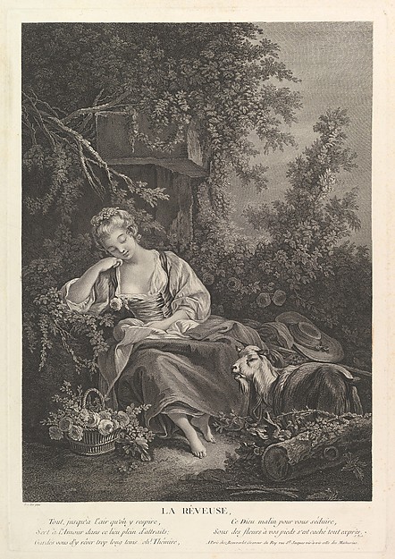 Jacques Firmin Beauvarlet, La Rêvuse (The Dream)