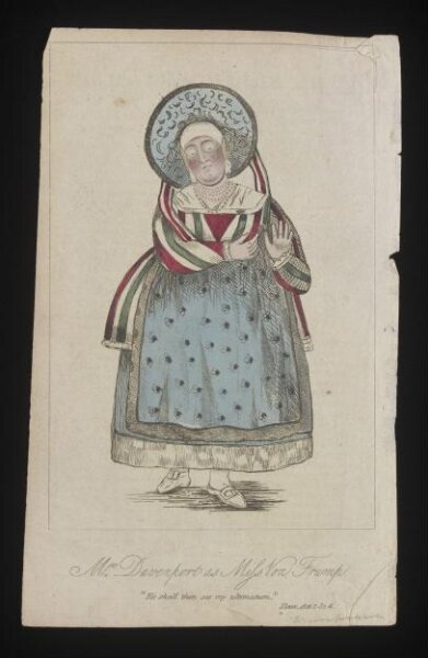 Unknown, Mrs Davenport as Miss Von Frump
