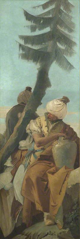 Giovanni Battista Tiepolo, Two Orientals seated under a Tree