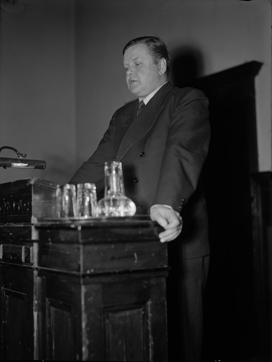 Paul Sandberg, Talare, frömässa på Norrlands nation, Uppsala februari 1944