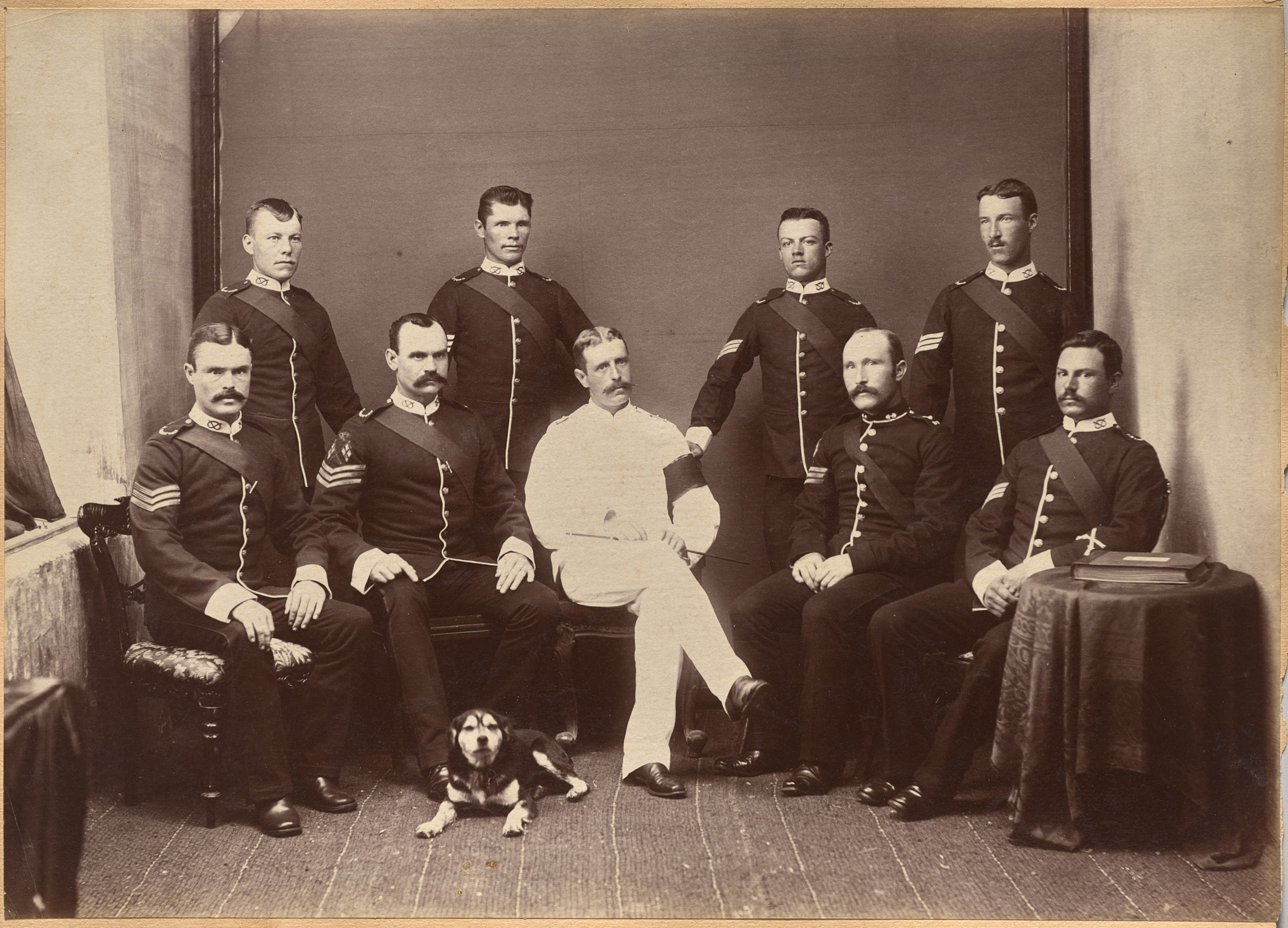 Raja Deen Dayal, Captain Watkins and Non Com. officers