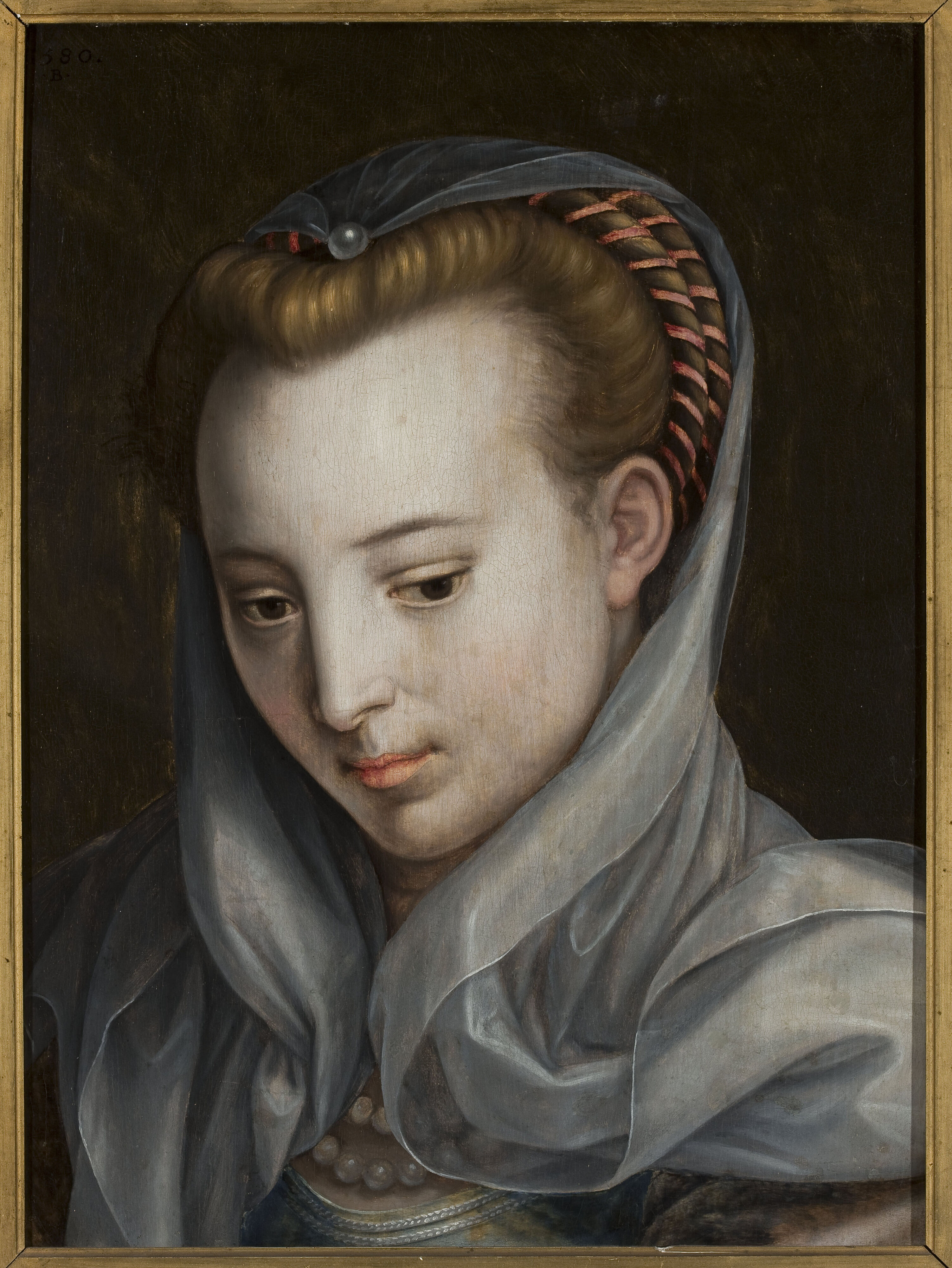 Bernaert de Rijckere, Head of a woman looking down to the right
