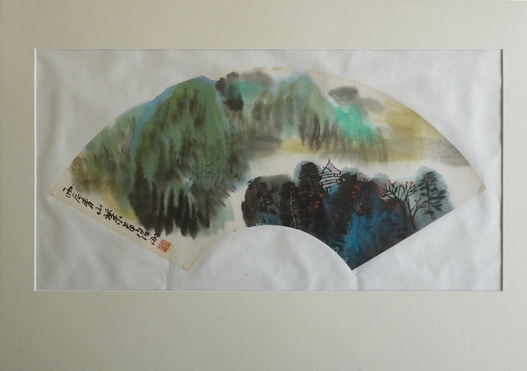 Unknown artist, Gemälde Chinische Landschaft